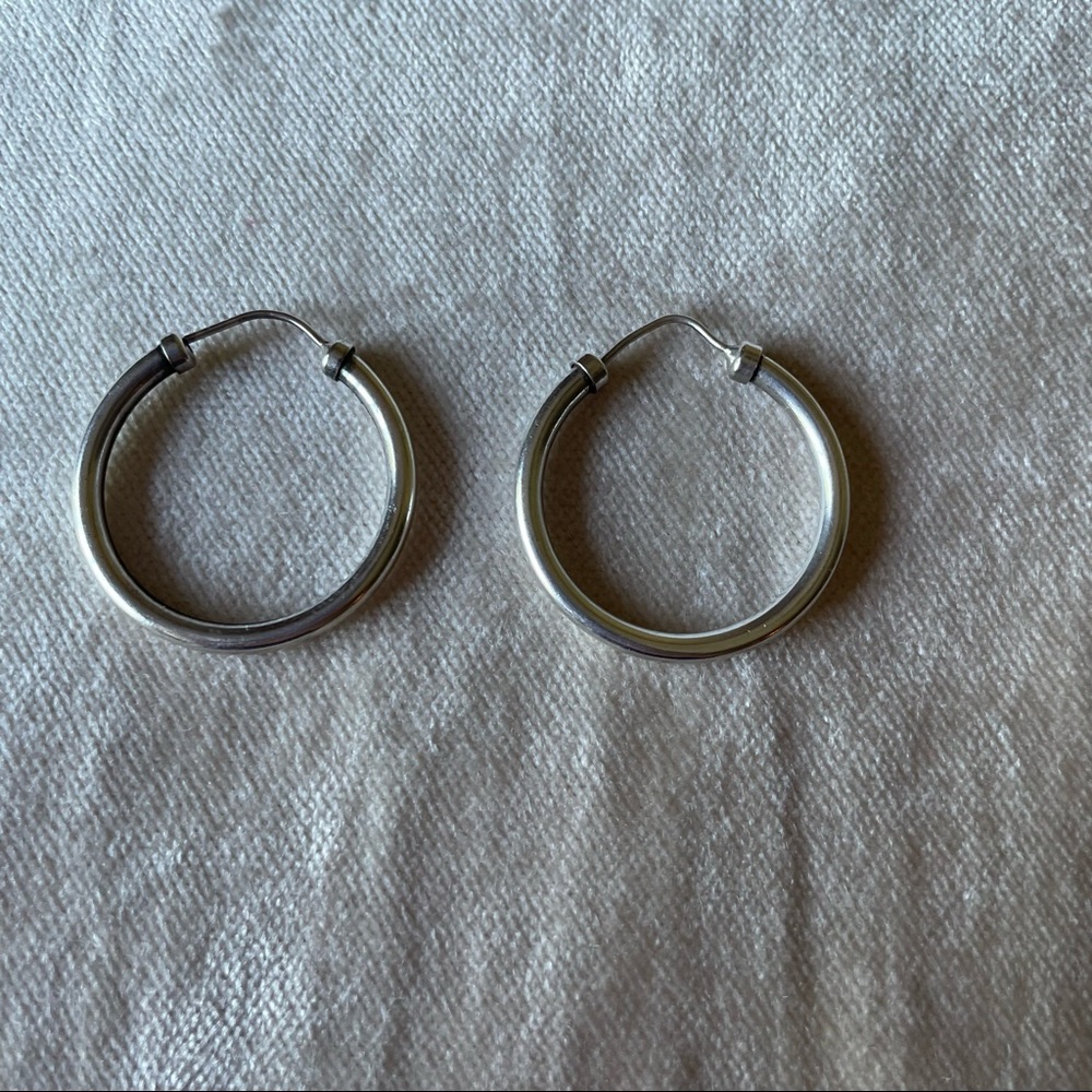 2/$20 Silver Hoop Earrings